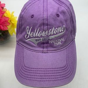 Yellowstone National Park Lavendar Purple Baseball Hat - Adjustable. HT3125